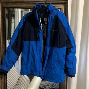 Mens Columbia warm jacket with Omni heat